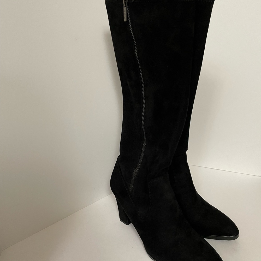 AK Sport, Black knee-high heel boots - Picture 6 of 11